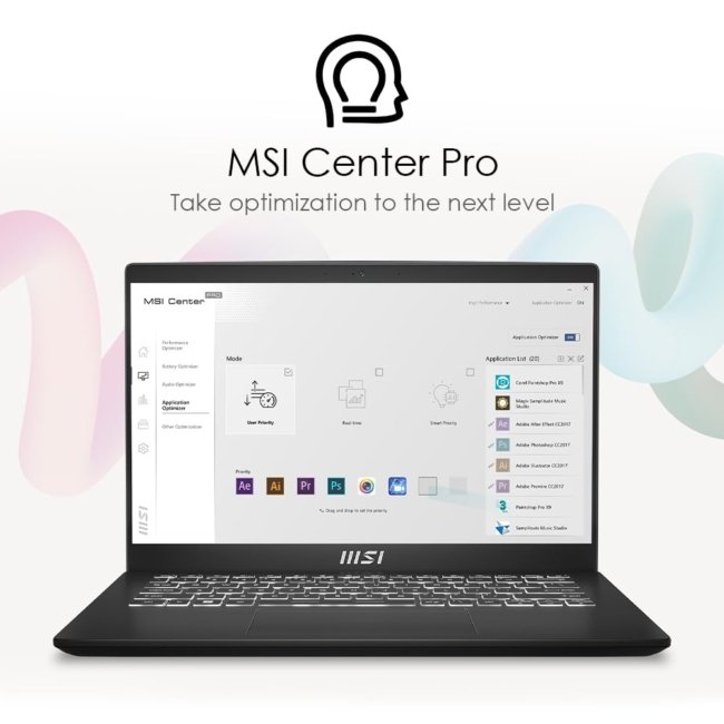 MSI Modern 14, Intel 12th Gen. i5-1235U, 36CM FHD 60Hz Laptop(16GB/512GB NVMe SSD/Windows 11 Home/MSO 2021/Intel Iris Xe Graphics/Classic Black/1.4Kg), C12MO-1212IN - Image 3