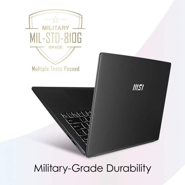 MSI Modern 14, Intel 12th Gen. i5-1235U, 36CM FHD 60Hz Laptop(16GB/512GB NVMe SSD/Windows 11 Home/MSO 2021/Intel Iris Xe Graphics/Classic Black/1.4Kg), C12MO-1212IN - Image 2