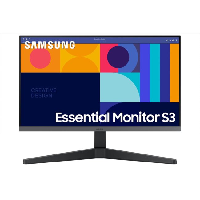 Samsung 24-inch (60.46cm) FHD, IPS Display, 100 Hz, 1920 x 1080 Flat Monitor, Bezel Less Design, AMD FreeSync, Flicker Free, HDMI, Display Port (LS24C330GAWXXL, Black)