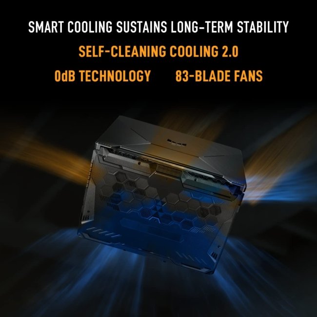 ASUS TUF Gaming F17 - Gaming Laptop, Intel Core i5-11260H 11th Gen, 17.3-inch (43.94 cm) FHD 144Hz, (8GB/512GB SSD/4GB NVIDIA RTX 2050/Win 11/ RGB Backlit/Black/2.60 kg),FX706HF-HX044WS - Image 2