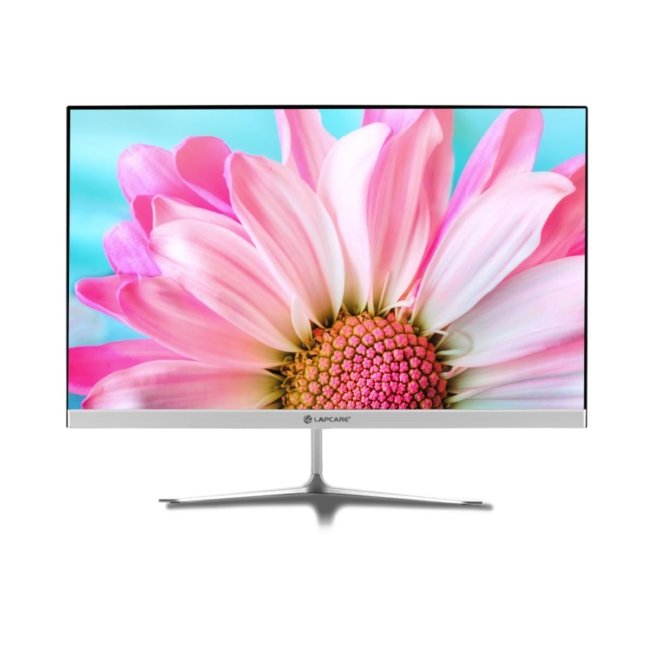 Lapcare LED Monitor LM22WHD - 22" (54.61CM) IPS Display with FHD Quality | 1920 X 1080 | Flick Free & 178 Degree Wide Viewing Angle | Slim Design & Frameless Body | Metal Stand & VGA+ HDMI Ports
