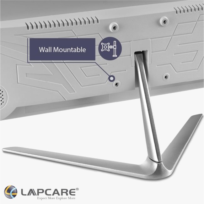 Lapcare LED Monitor LM22WHD - 22" (54.61CM) IPS Display with FHD Quality | 1920 X 1080 | Flick Free & 178 Degree Wide Viewing Angle | Slim Design & Frameless Body | Metal Stand & VGA+ HDMI Ports - Image 5