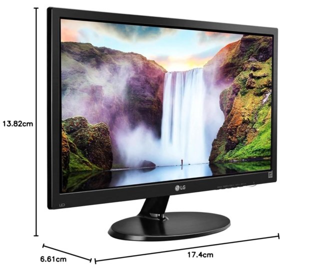 LG - 19M38HB, 19 Inch (47cm) 1366 X 768 Pixels, Led HD Ready Monitor, TN Panel with VGA, Hdmi Ports (Black) - Image 5
