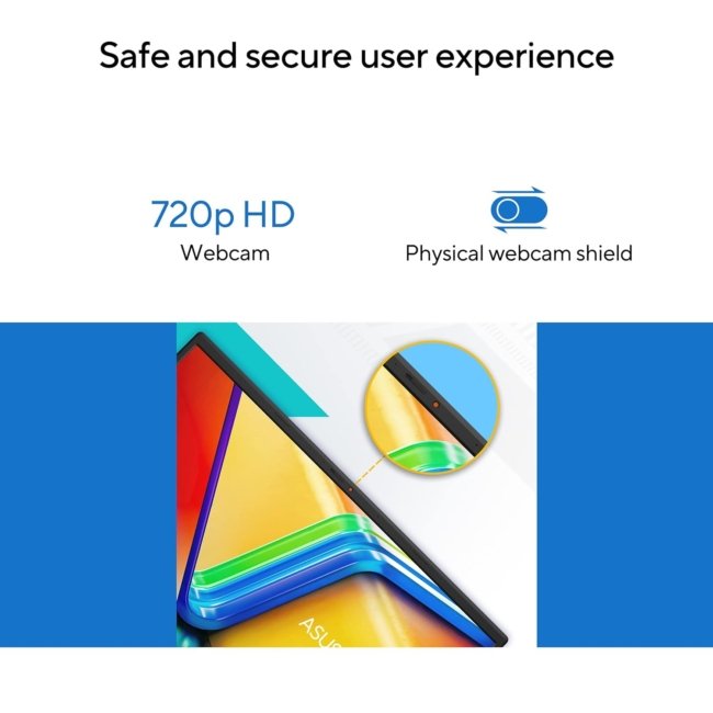 ASUS VivoBook 15 (2022), Intel®Core™ i3-1215U 12th Gen, 15.6" (39.62 cm) FHD, Thin and Light Laptop (8GB/512 SSD//Windows 11/Office 2021/Backlit KB/Quiet Blue/1.7 kg), X1504ZA-NJ325WS - Image 4