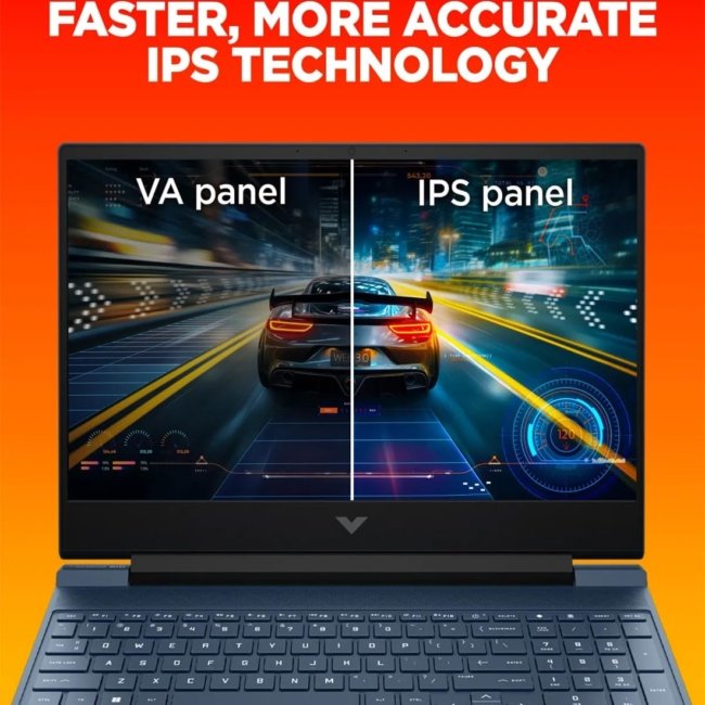 HP Victus Gaming Laptop, 12th Gen Intel Core i5-12450H, 4GB RTX 2050 GPU, 15.6-inch (39.6 cm), 50W TGP, FHD, IPS, 144Hz, 8GB DDR4, 512GB SSD, Backlit KB, B&O, Dual Speakers (Blue, 2.37 kg), fa1226TX - Image 2