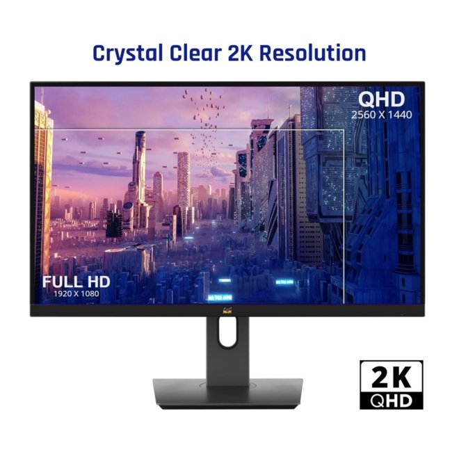 ViewSonic Gaming (Originated in USA) 68.58Cm(27") FHD Monitor| Super Clear Superclear IPS Panel Panel |185 Hz |2k-QHD | |1ms| HDR10|Height Adjustment |HDMI| DP Port | Srgb137%|VX2758A-2K-PRO-2 - Image 5