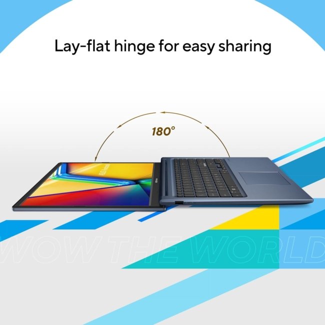 ASUS VivoBook 15 (2022), Intel®Core™ i3-1215U 12th Gen, 15.6" (39.62 cm) FHD, Thin and Light Laptop (8GB/512 SSD//Windows 11/Office 2021/Backlit KB/Quiet Blue/1.7 kg), X1504ZA-NJ325WS - Image 5