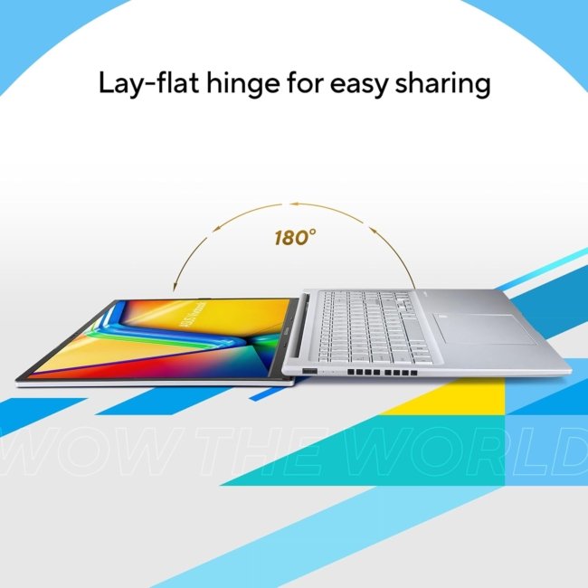 ASUS Vivobook 16" FHD+ (1920 X 1200), 60Hz 300Nits, Core i5-12500H, (16GB RAM/512GB SSD/Intel Iris X? Graphics/Win 11/Office Home/Fingerprint/42Whr Battery/Transparent Silver/1.88Kg), X1605ZAC-MB541WS - Image 4