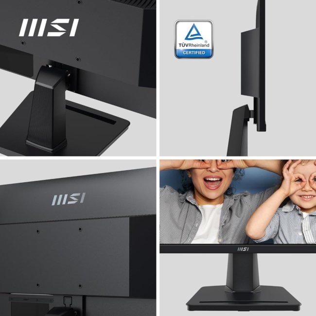 MSI PRO MP225 21.5 Inch Full HD Office Monitor - 1920 x 1080 IPS Panel, 100 Hz, Eye-Friendly Screen, Tilt-Adjustable - HDMI, D-Sub (VGA) - Image 5
