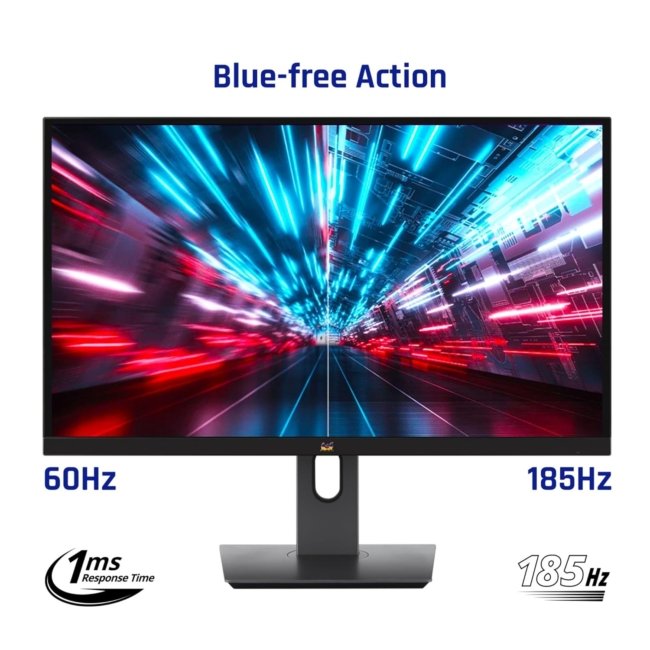 ViewSonic Gaming (Originated in USA) 68.58Cm(27") FHD Monitor| Super Clear Superclear IPS Panel Panel |185 Hz |2k-QHD | |1ms| HDR10|Height Adjustment |HDMI| DP Port | Srgb137%|VX2758A-2K-PRO-2 - Image 7