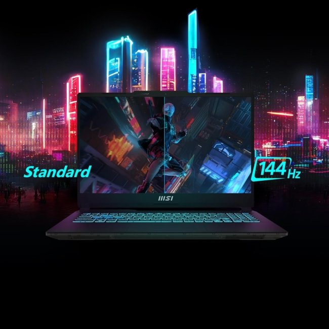 MSI Cyborg 15, Intel 12th Gen. i5-12450H, 40CM FHD 144Hz Gaming Laptop (8GBx2/512GB NVMe SSD/Windows 11 Home/Nvidia GeForce RTX 2050, GDDR6 4GB/Black/1.98Kg), A12UCX-264IN - Image 10
