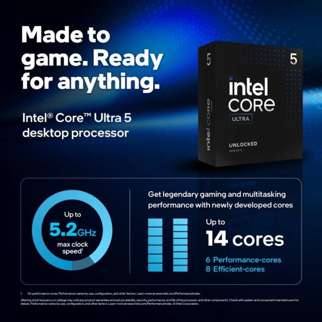 Intel® Core™ Ultra 5 Processor 245K (24M Cache- up to 5.20 GHz) - Image 3