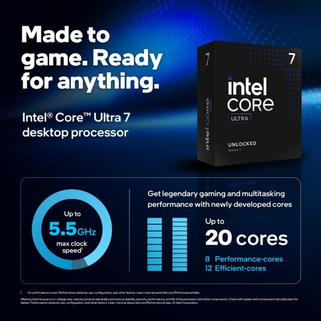 Intel Core Ultra 7 Processor 265K LGA 1700 (30M Cache- up to 5.50 GHz) - Image 4