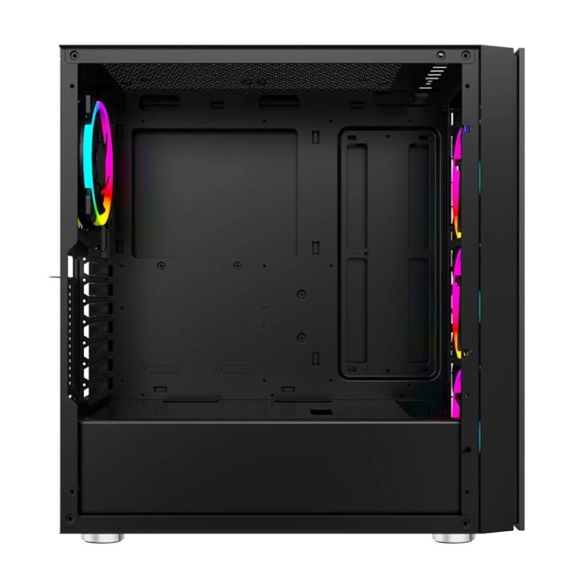 Ant Esports ICE-511MT Mid Tower Mesh Gaming Cabinet Computer Case Supports E-ATX, ATX, Micro-ATX, Mini-ITX Motherboard with Sliding Tempered Glass Side Panel, 4 x 120mm ARGB Front & Rear Fans - Image 6