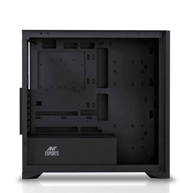 Ant Esports Zen Wood C3 Mid-Tower Computer Case/Gaming Cabinet - Black | Support ATX, Micro-ATX, Mini-ITX - Image 5