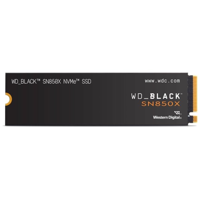 Western Digital WD Black SN850X NVMe 1TB, Upto 7300MB/s R, 6300MB/s W, 5Y Warranty, PCIe Gen 4 NVMe M.2 (2280), Gaming Storage, Internal Solid State Drive (SSD) (WDS100T2X0E)