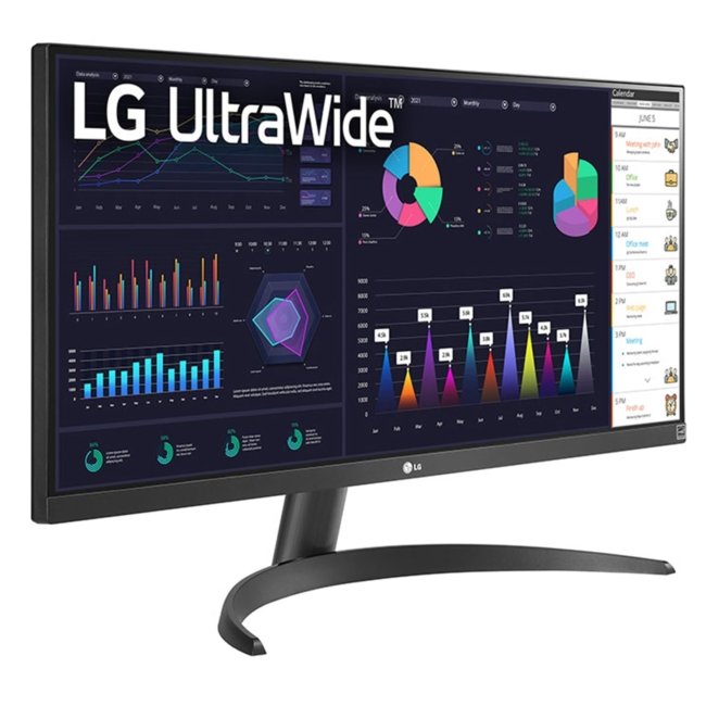 LG 29WQ500 (29 inch) UltraWide FHD (2560 x 1080) IPS Monitor with AMD FreeSync™, 100Hz, 1ms, HDR10, OnScreen Control & Dual Controller, 3-Side Virtually Borderless, Dynamic Action Sync - Black - Image 4