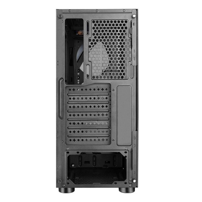 Ant Esports ICE-130AG Mid Tower Computer Case I Gaming Cabinet Supports ATX, Micro-ATX, Mini-ITX Motherboard with Transparent Side Panel 1 x 120 mm Rear Fan Preinstalled - Black - Image 3