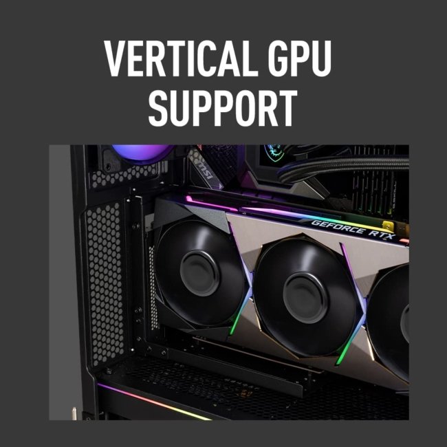 MSI MPG Velox 100R - Gaming Cabinet for PC: Tempered Glass Side Panel, ARGB Fans, Liquid Cooling Support up to 360mm Radiator, Mesh Panel for Optimized Airflow, 8.64 kg,47.4 x 23.1 x 49 cm - Image 3