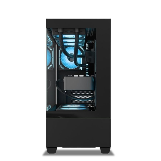 Ant Esports Crystal Z3 Mid-Tower Computer Case/Gaming Cabinet – Black | Support ATX, M-ATX, ITX | Pre-Installed 3 ARGB Fans - Image 4
