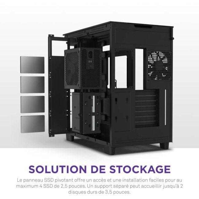 NZXT H9 Elite Premium Dual-Chamber ATX Mid- Towr Computer Case/Gaming Cabinet - Black | Support - ATX, Micro-ATX, mini-ITX | Pre-Installed 4 X 120mm Fans - CM-H91EB-01 - Image 6