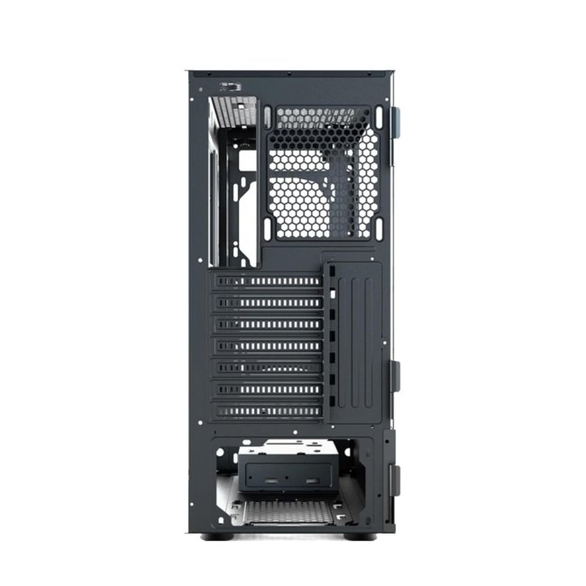 Ant Value VM40 ATX Computer Case/Gaming Cabinet - Black | Support ATX, M-ATX, ITX | Pre-Installed 3 Front & 1 Rear Rainbow Fans - Image 6