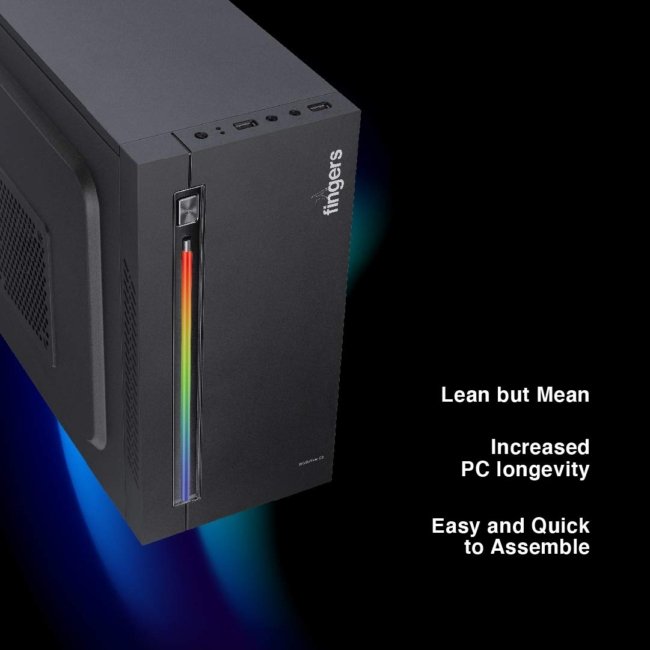 FINGERS RGB-Flow India's First Micro ATX PC C2 Fashion Computer Case Cabinet with ARGB LEDs - Image 5