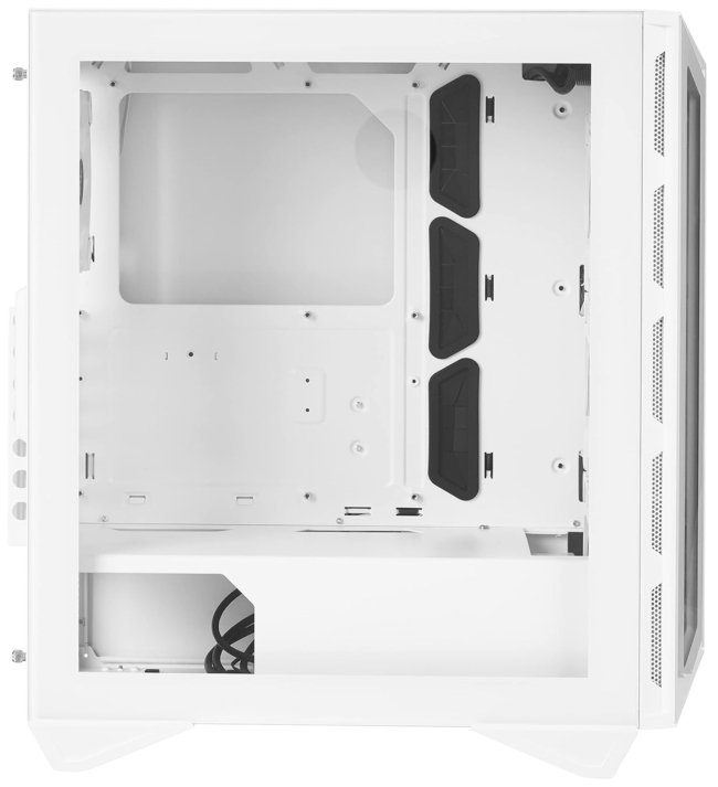 MSI MPG GUNGNIR 110R White - Premium Mid-Tower Gaming PC Case - Tempered Glass Side Panel - ARGB 120mm Fans - Liquid Cooling Support up to 360mm Radiator - White Color Case - Image 5