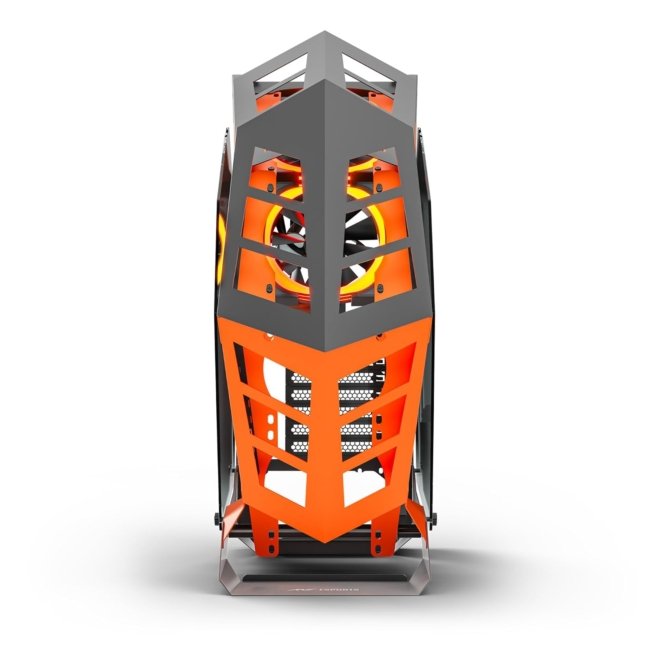 Ant Esports Cypher G3 Mid-Tower ATX Computer Case/Gaming Cabinet - Black-Orange | Support ATX, Micro-ATX, Mini-ITX | Pre-Installed 5 ARGB-PWM Remote Controlled Fans - Image 6
