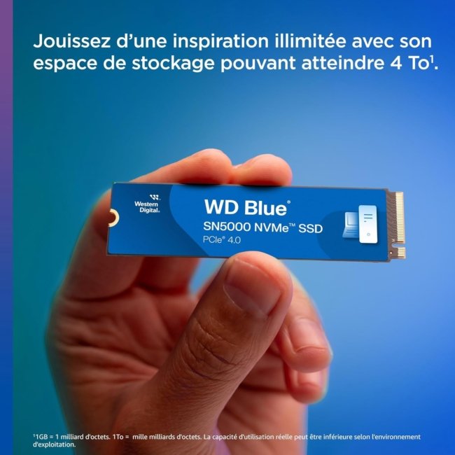 Western Digital 1TB Blue SN5000 Nvme SSD - Image 2