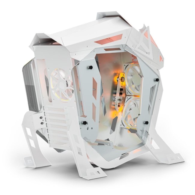 Ant Esports Cypher G5 Mid-Tower ATX Computer Case / Gaming Cabinet - White | Support ATX, Micro-ATX, Mini-ITX | Pre-Installed 5 ARGB-PWM Remote Controlled Fans - Image 4