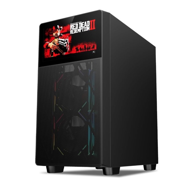 Ant Esports ICE Digital C3 ATX Computer Case/Gaming Cabinet - Black | Support ATX, Micro-ATX, Mini-ITX, Pre-Installed 2 Front Fans & 1 Rear ARGB Fans - Image 3