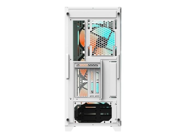 GIGABYTE C301 Glass White - White Mid Tower PC Gaming Case, Tempered Glass, USB Type-C, 4X ARBG Fans Included (GB-C301GW) - Image 4