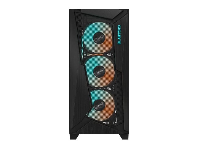 GIGABYTE C301 Glass - Black Mid Tower PC Gaming Case, Tempered Glass, USB Type-C, 4X ARBG Fans Included (GB-C301G) - Image 3