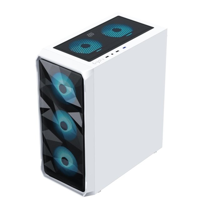 Ant Esports ICE- 112 Mid- Tower Computer Case/Gaming Cabinet - White | Support ATX, Micro-ATX, ITX | Pre-Installed 3 Front Fans & 1 Rear Fan - Image 8