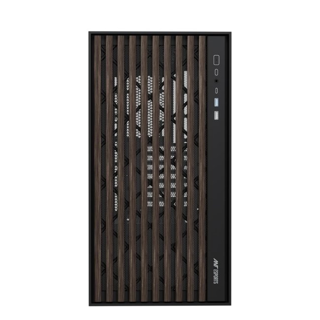 Ant Esports Zen Wood C3 Mid-Tower Computer Case/Gaming Cabinet - Black | Support ATX, Micro-ATX, Mini-ITX - Image 2