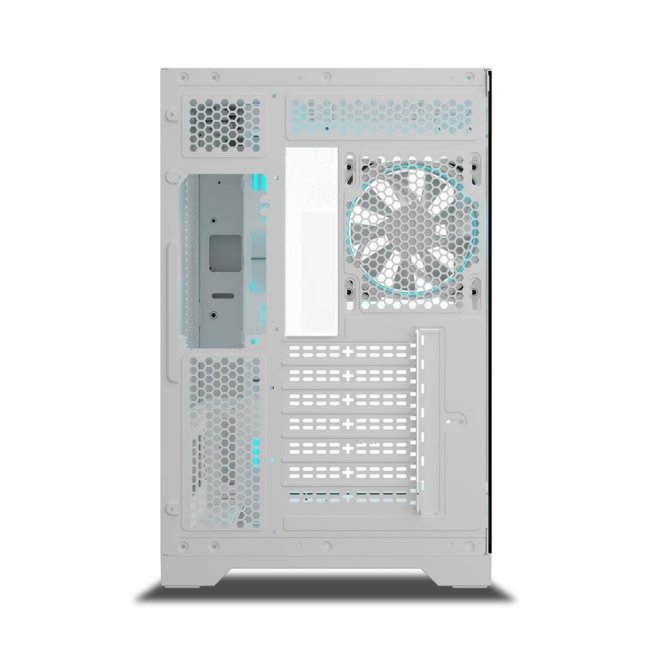Ant Esports Crystal ARC Mid-Tower ATX Computer Case / Gaming Cabinet - White |Front Curved Glass|Support ATX, Micro-ATX, Mini-ITX | Pre-Installed 4 ARGB-PWM Fans - Image 2