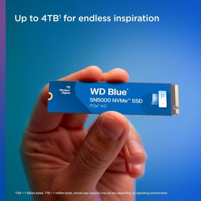 Western Digital 500GB Blue SN5000 Nvme SSD - Image 2