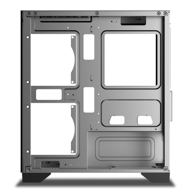Ant Value Tempered_Glass CV200 Mid-Tower Computer Case/Gaming Cabinet - Black | Support M-ATX, M-ITX | Pre-Installed 3 Static RGB Fans - Image 6