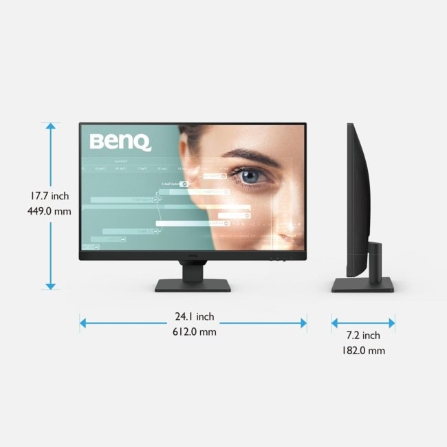 BenQ GW2790 27 Inches 1920X1080P FHD IPS Monitor| 100Hz|99% Srgb|Eye-Careu|Dual HDMI|Display Port|Bezel-Less|Eyesafe|VESA Mediasync|B.I.|Low Blue Light+| Speakers|VESA Wall Mountable(Black) - Image 5