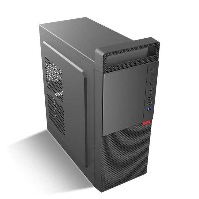 Ant Esports Si26 Value Series Mid-Tower Computer Case/Gaming Cabinet - Black | Support ATX, M-ATX, ITX | Pre-Installed Black Rear Fan - Image 3