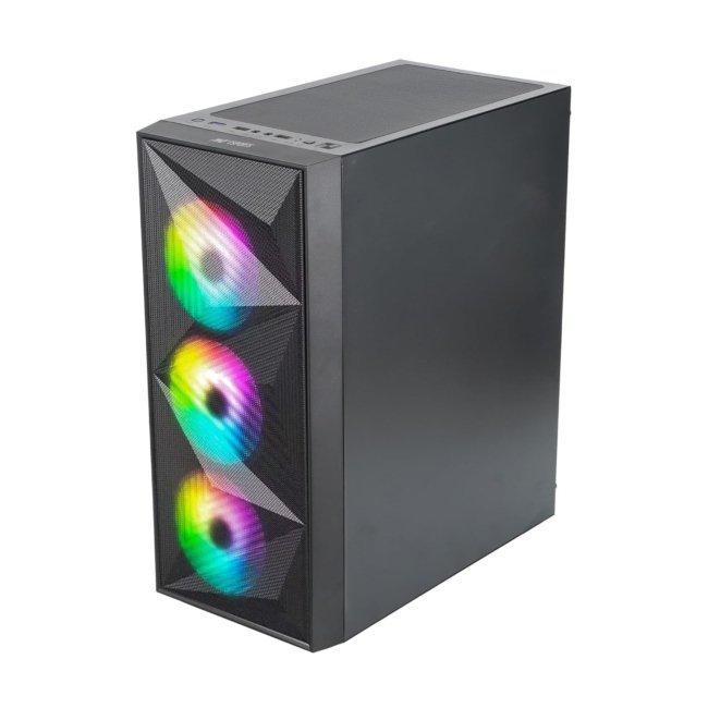 Ant Esports Elite 1200 ATX Computer Case/Gaming Cabinet - Black | Support ATX, Micro-ATX, Mini-ITX | Pre-Installed 3 Front Fans & 1 Rear Fan - Image 6