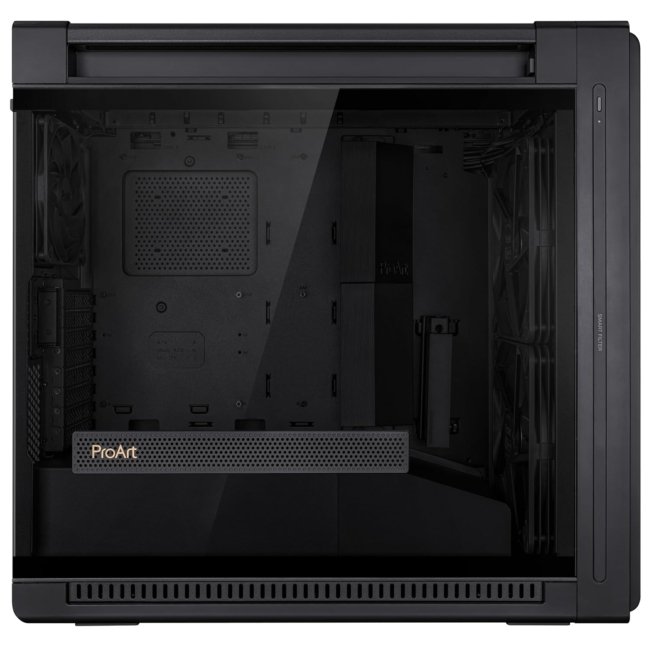 ProArt PA602 E-ATX Computer Case 420mm Radiator Support, Dual 200mm Built-in Fans, Front Panel IR dust Indicator, Power Lock Latch, Tool-Less PCIe mounting & GPU Holder, 20Gbps USB-C Front I/O - Image 8