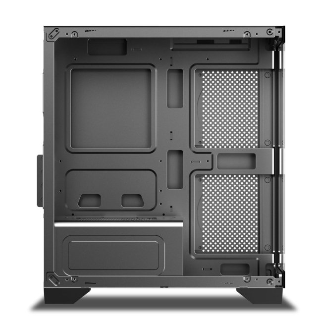 Ant Value Tempered_Glass CV200 Mid-Tower Computer Case/Gaming Cabinet - Black | Support M-ATX, M-ITX | Pre-Installed 3 Static RGB Fans - Image 5