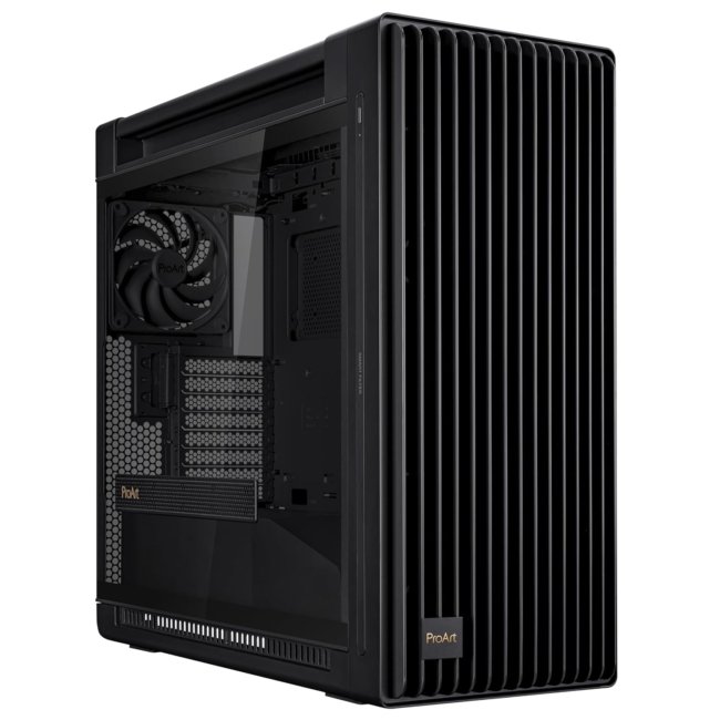 ProArt PA602 E-ATX Computer Case 420mm Radiator Support, Dual 200mm Built-in Fans, Front Panel IR dust Indicator, Power Lock Latch, Tool-Less PCIe mounting & GPU Holder, 20Gbps USB-C Front I/O - Image 3