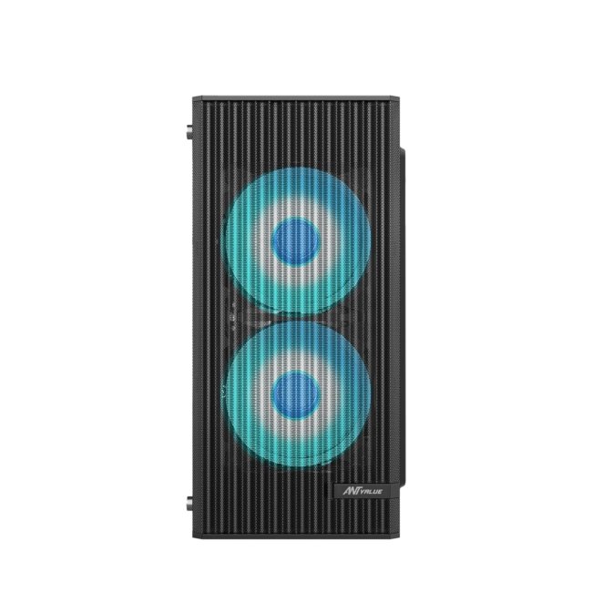 Ant Value Acrylic Vm10 Mid-Tower Computer Case/Gaming Cabinet - Black Support M-ATX,Itx, Pre-Installed 2 Front Rainbow Fans - Image 3