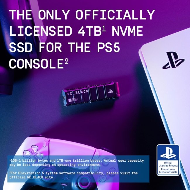 WD_Black SN850P NVMe SSD for PS5 1TB, PCIe Gen 4, Upto 7300MB/s Read, Certified by Sony - Image 6