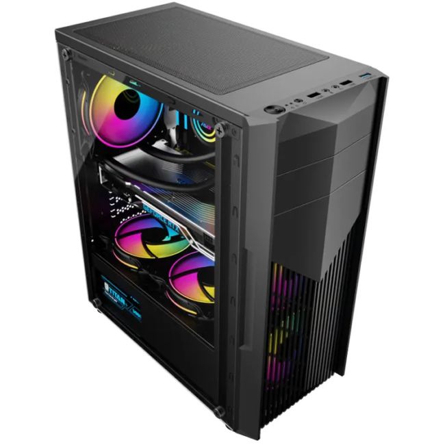 ARrase Computer Case, Supports ATX/M-ATX/ITX, Supports 290mm Graphics Card, Reserves 5 Fan Installation Positions, Supports Water Cooling - Image 3