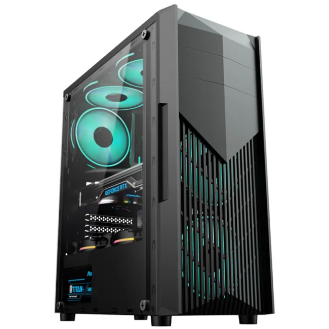 ARrase Computer Case, Supports ATX/M-ATX/ITX, Supports 290mm Graphics Card, Reserves 5 Fan Installation Positions, Supports Water Cooling